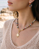 Rainbow Tide Natural Stone Necklace