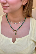 Berrin Özkan-Sandy Fish Malachite Turquoise Necklace-Kolye-2-Milagron.com