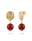 Seashell Bonbon Dusty Rose Earrings