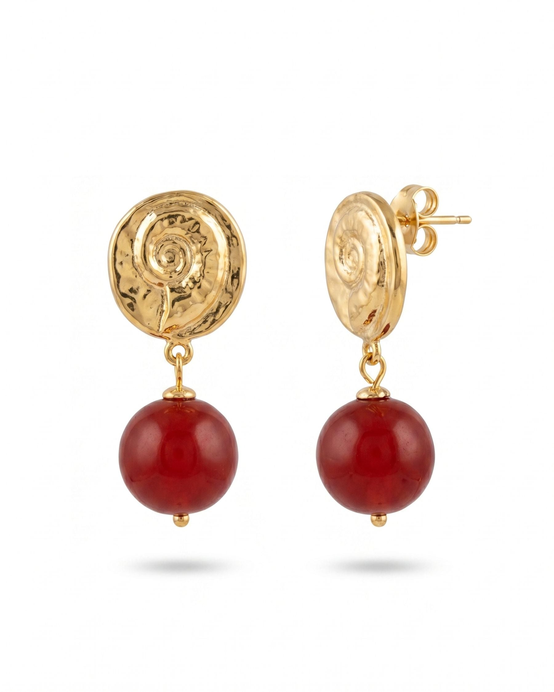 Seashell Bonbon Dusty Rose Earrings