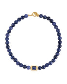 Vivienne Lapis & Blue Crystal Necklace