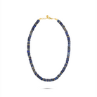 Solene Lapis Disc Necklace