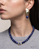 Vivienne Lapis & Blue Crystal Necklace