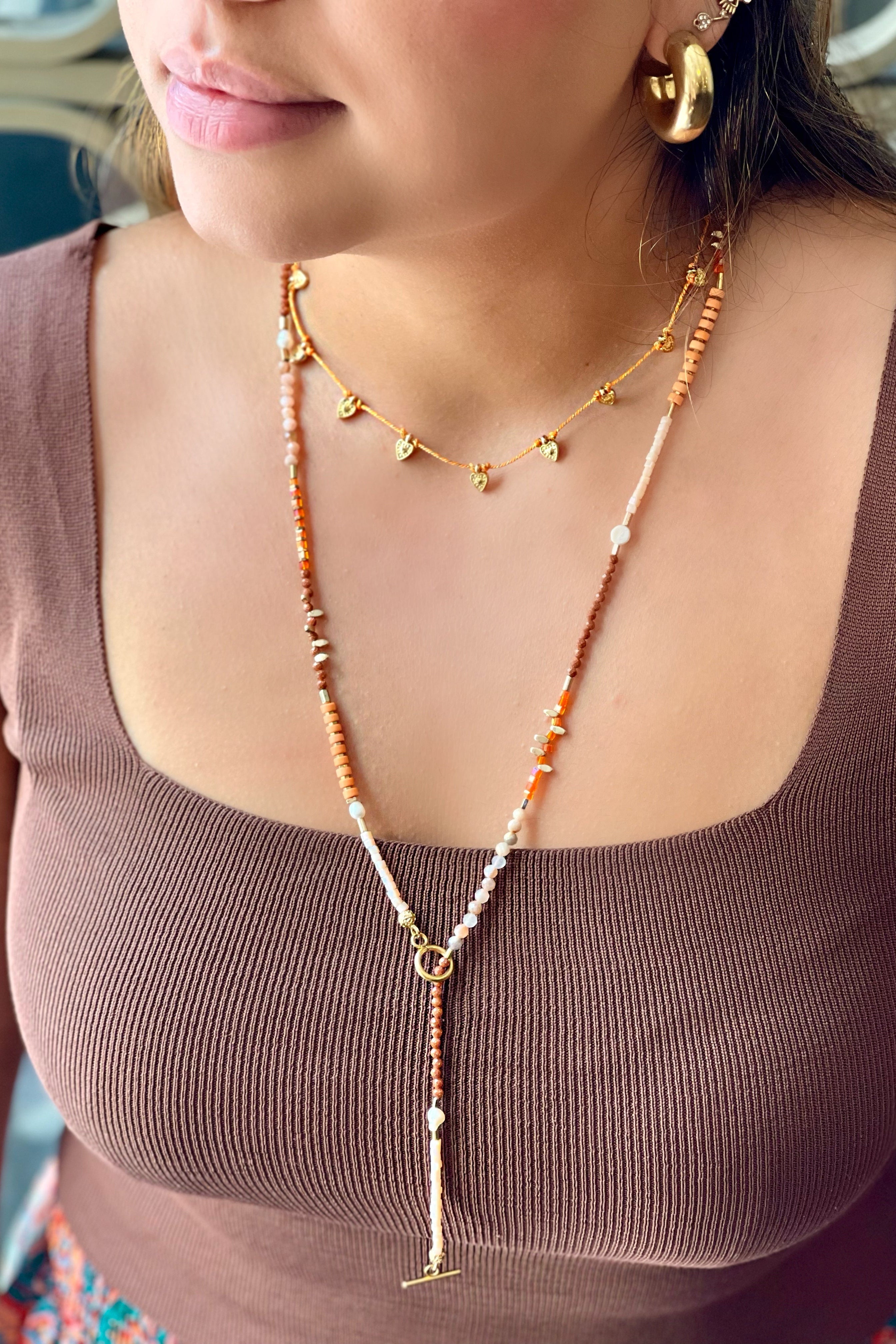 Berrin Özkan-Summer Muse Heart Rope Necklace-Kolye-3-Milagron.com