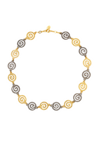 Berrin Özkan-Urartu Silver And Gold Plated Necklace-Kolye-1-Milagron.com