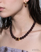Vivienne Garnet & Red Crystal Necklace