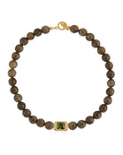Vivienne Labradorite & Green Crystal Necklace