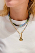 Berrin Özkan-Your Side Ice Blue Evil Eye Necklace-Kolye-2-Milagron.com