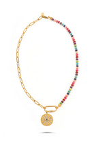 Berrin Özkan-Your Side Rainbow Evil Eye Necklace-Kolye-1-Milagron.com