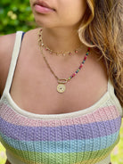 Berrin Özkan-Your Side Rainbow Evil Eye Necklace-Kolye-2-Milagron.com