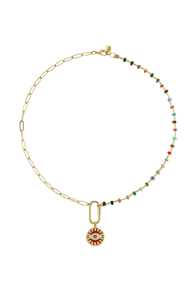 Your Side Red Necklace