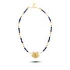Berrin özkan-Azure Gaze Pearl Nazar Necklace-Necklaces-1-Milagron.com