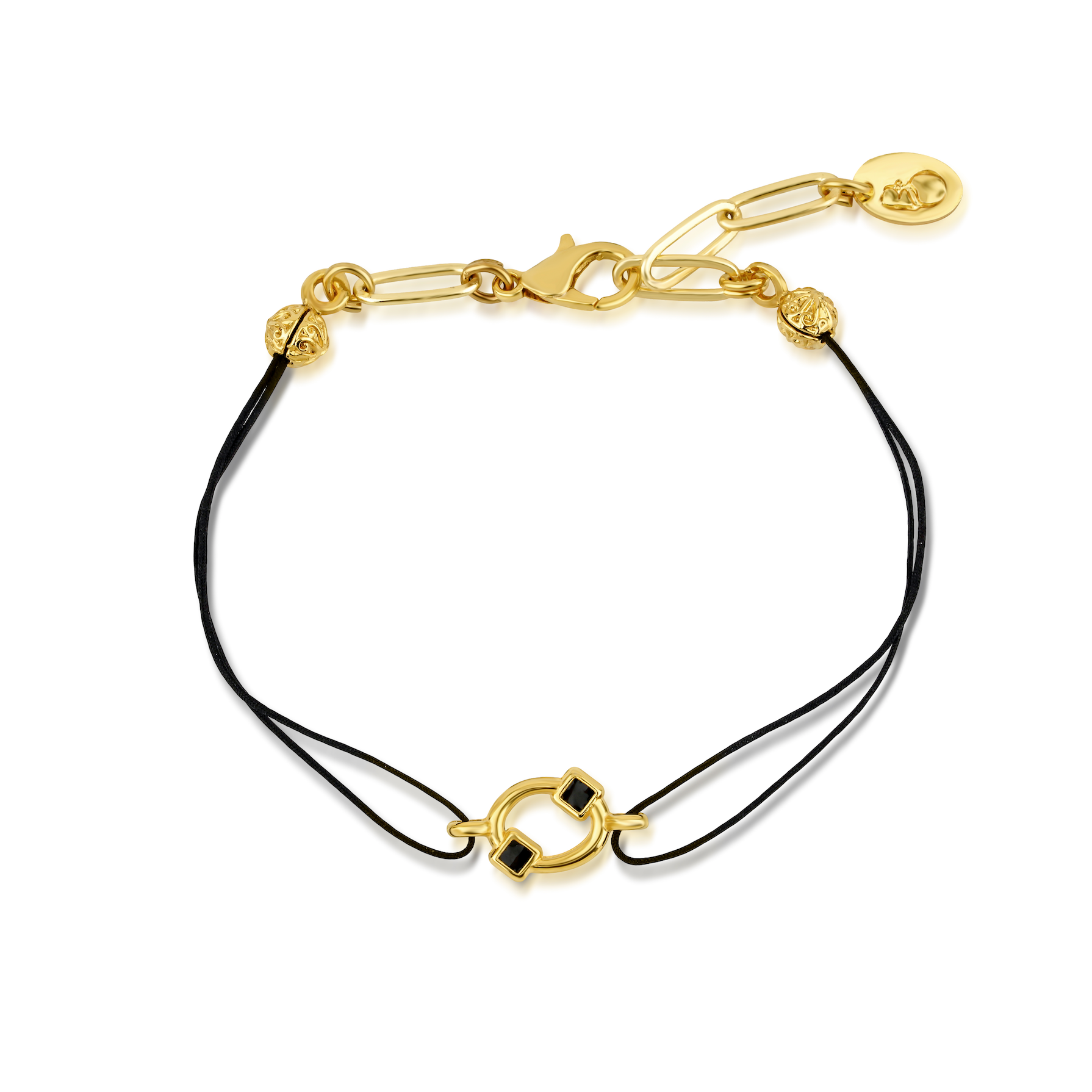 Berrin özkan-Black Halo Rope Bracelet-Bracelet-1-Milagron.com