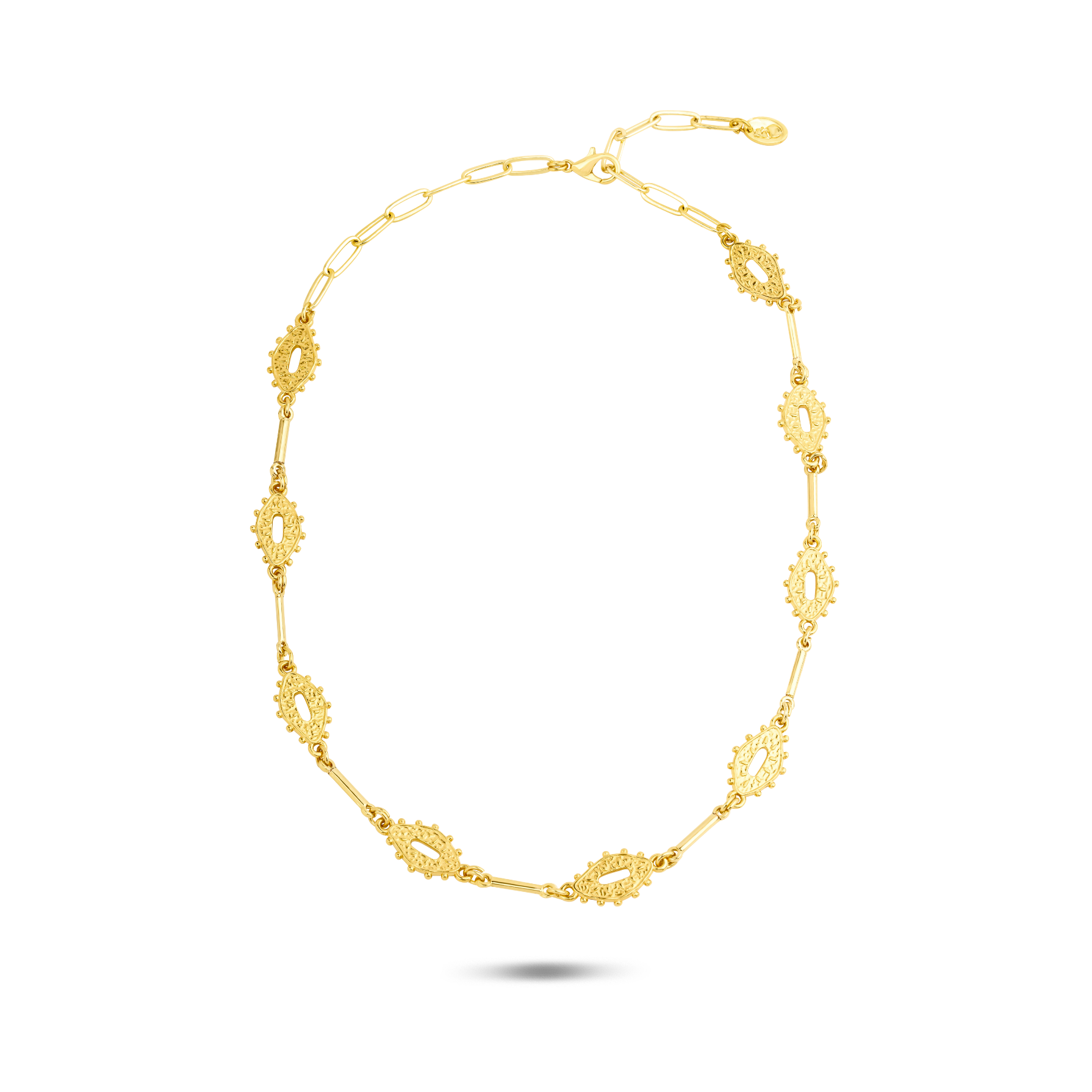 Berrin özkan-Gilded Eye Necklace-Necklaces-1-Milagron.com