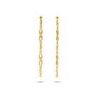 Berrin özkan-Golden Link Earrings-Earring-1-Milagron.com