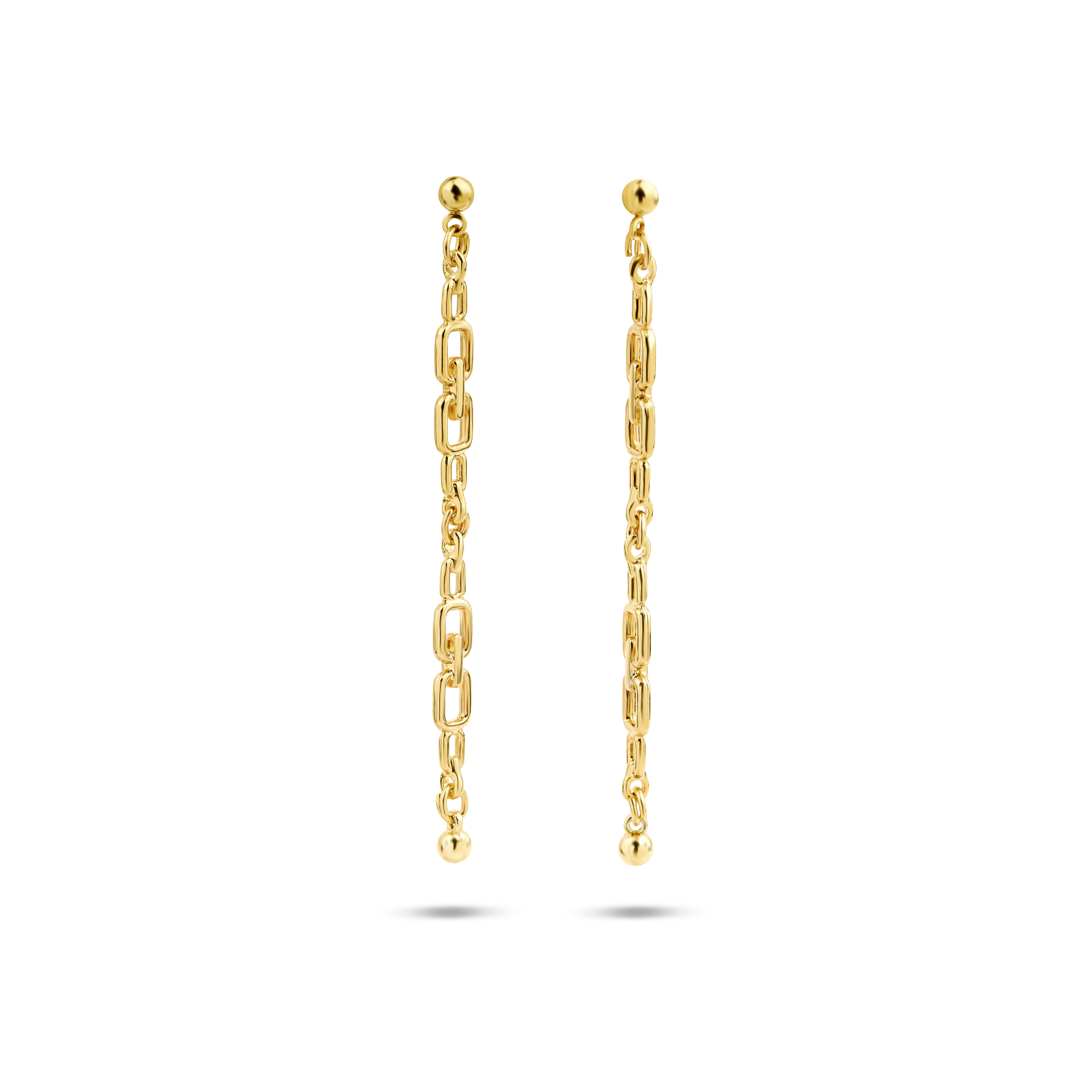 Berrin özkan-Golden Link Earrings-Earring-1-Milagron.com