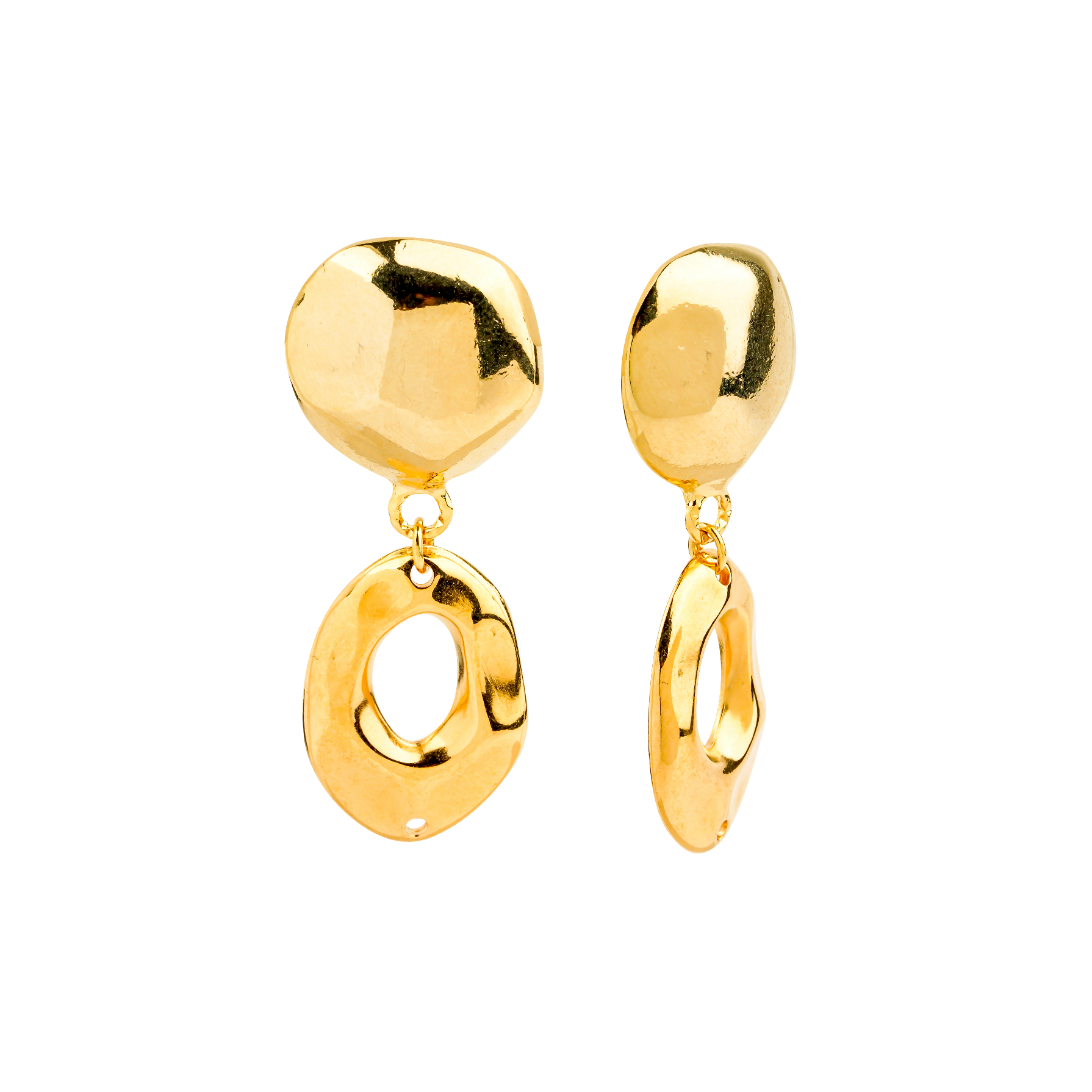 Berrin özkan-Golden Nocturne Earrings-Earring-1-Milagron.com
