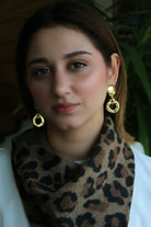 Berrin özkan-Golden Orbit Earrings-Earring-2-Milagron.com