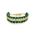 Berrin özkan-Greco Malachite Bracelet-Bracelet-1-Milagron.com