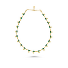 Berrin özkan-Greco Malachite Necklace-Necklaces-1-Milagron.com