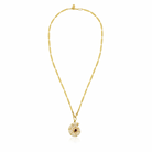 Berrin özkan-Helios Spiral White Chain Necklace-Necklaces-1-Milagron.com