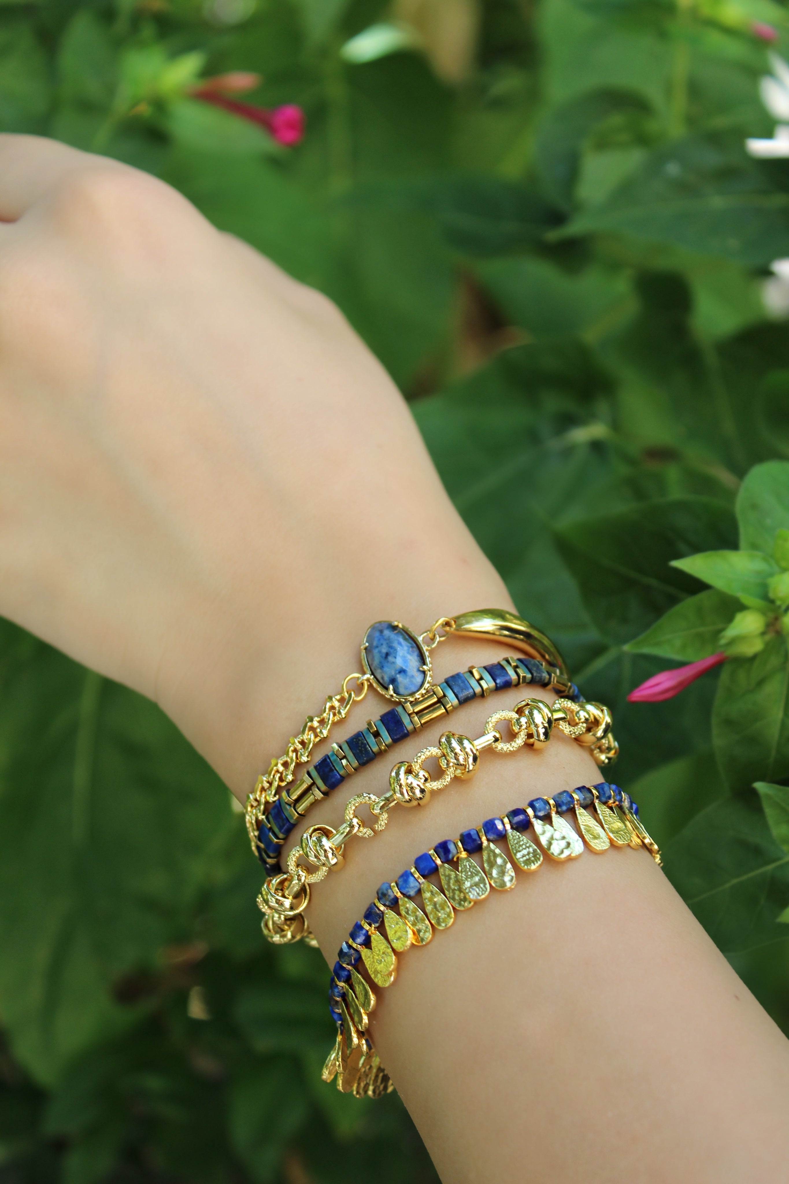 Berrin özkan-Lapis Hue Bracelet-Bracelet-2-Milagron.com