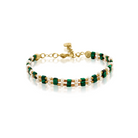 Berrin özkan-Malachite Hue Pearl Bracelet-Bracelet-1-Milagron.com