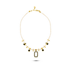 Berrin özkan-Midnight Pearl Necklace-Necklaces-1-Milagron.com