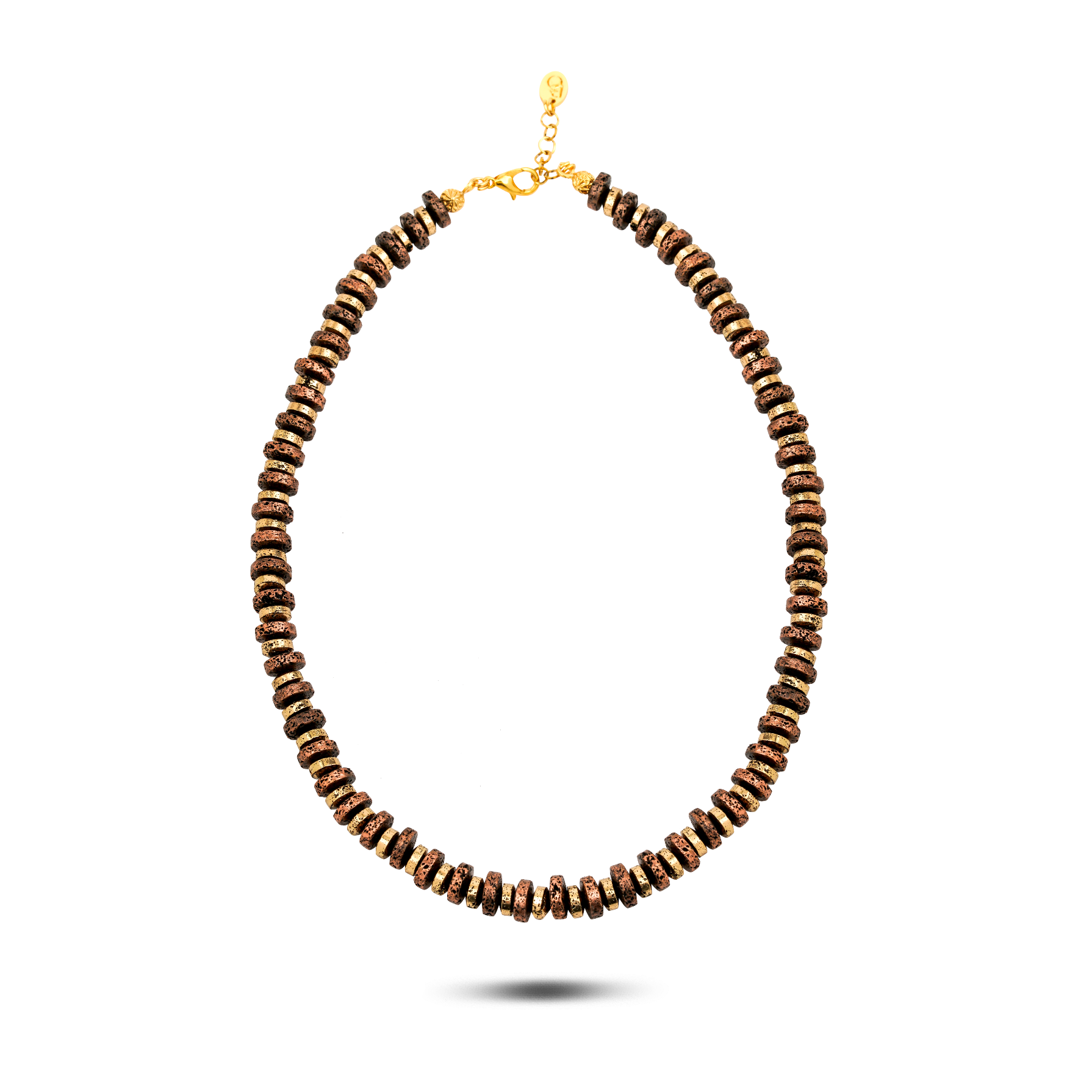 Berrin özkan-Mocha Flame Necklace-Necklaces-1-Milagron.com