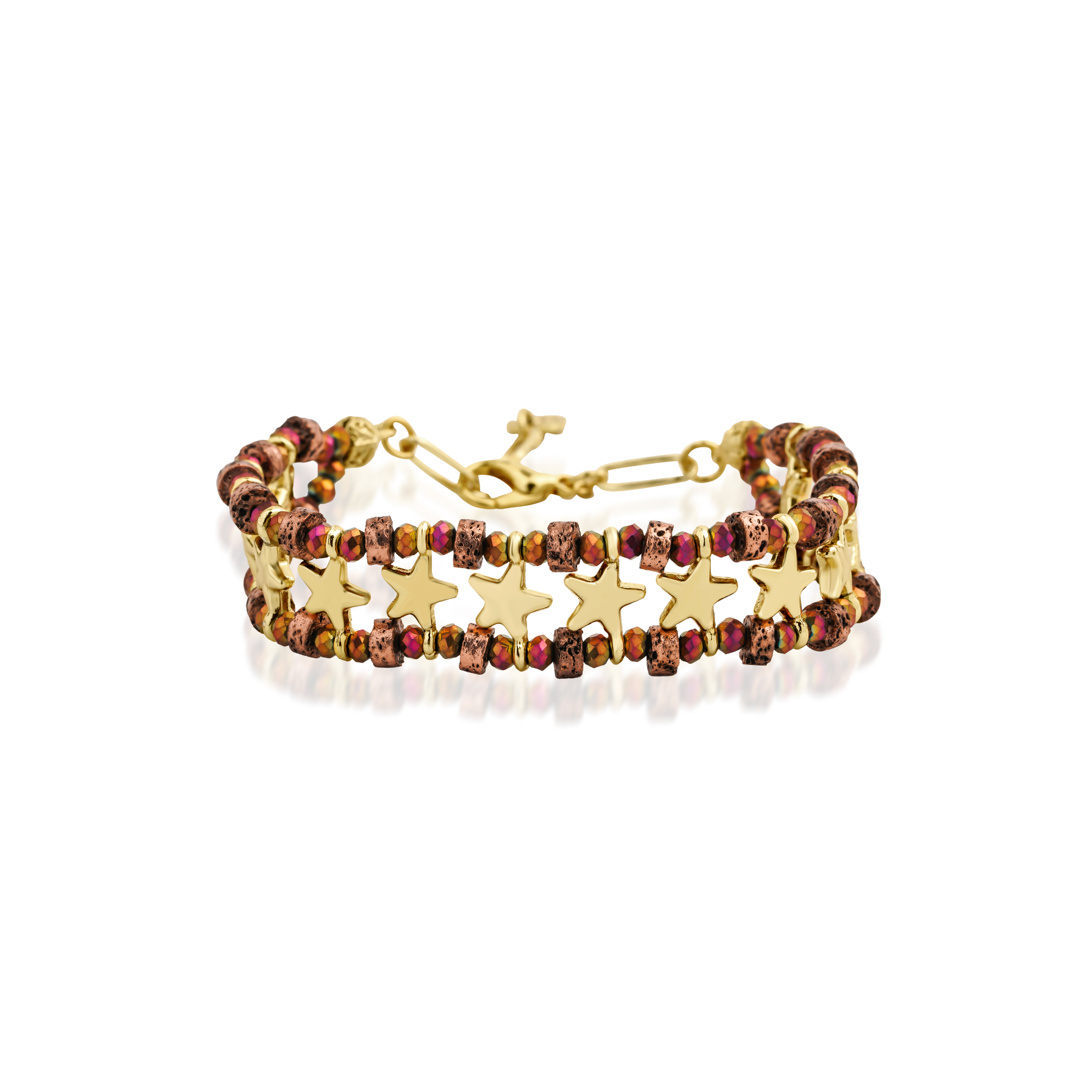 Berrin özkan-Mocha Glow Star Bracelet-Bracelet-1-Milagron.com