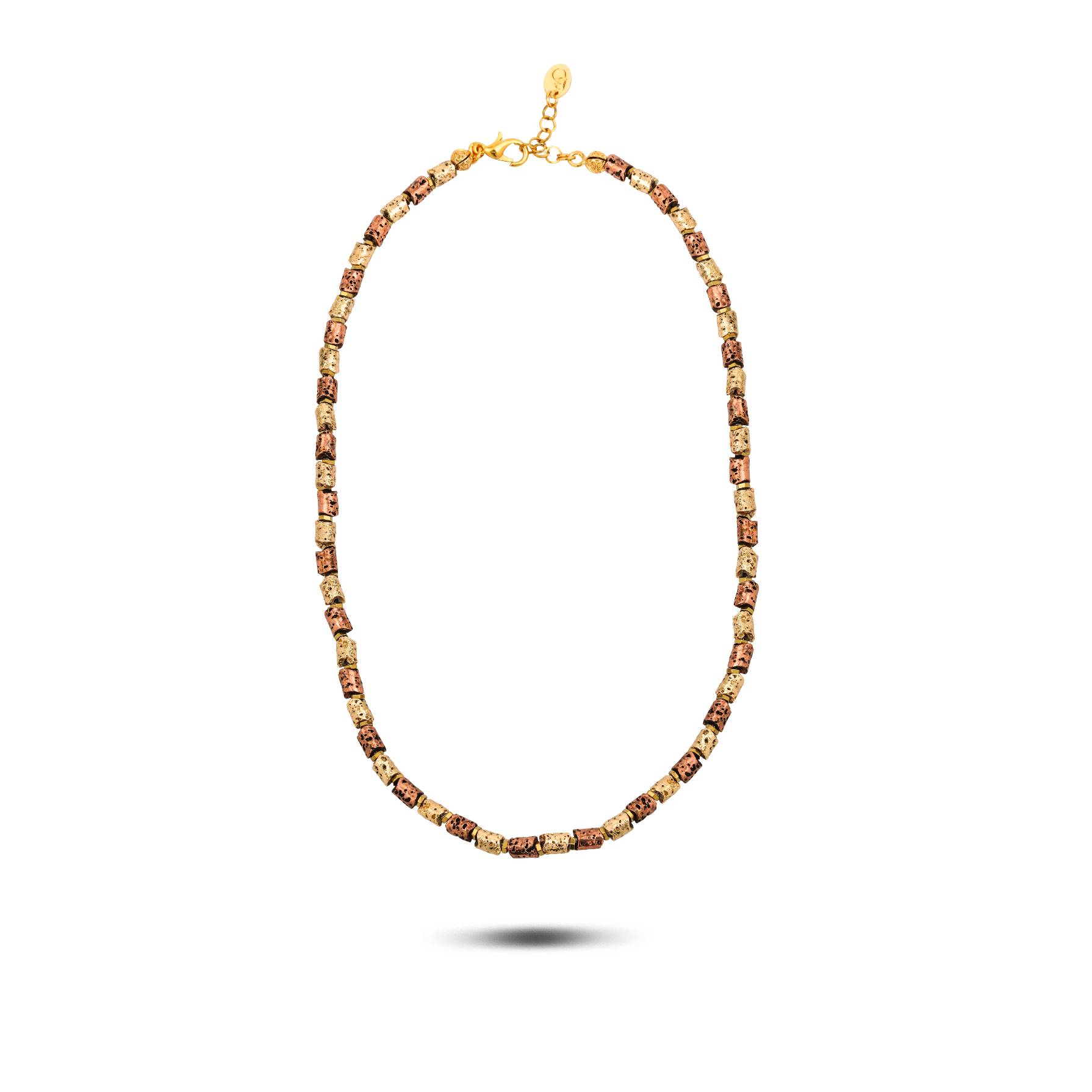 Berrin özkan-Mocha Gold Necklace-Necklaces-1-Milagron.com