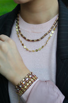 Berrin özkan-Mocha Gold Necklace-Necklaces-3-Milagron.com