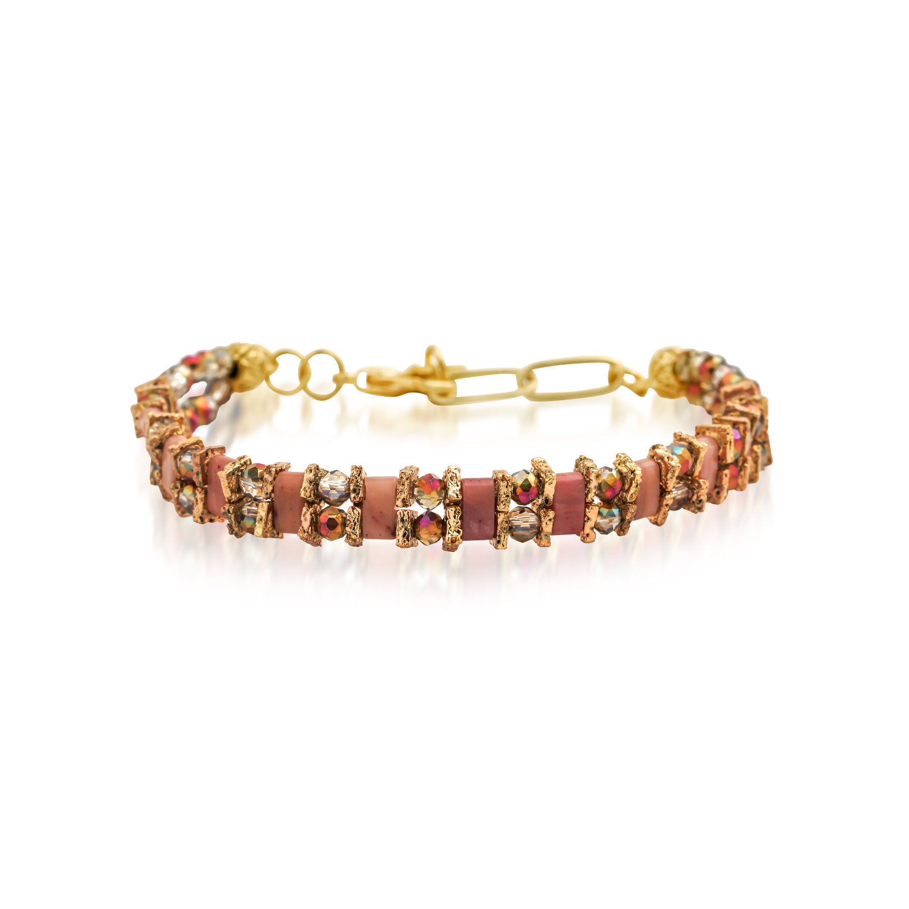 Berrin özkan-Pink Hue Bracelet-Bracelet-1-Milagron.com