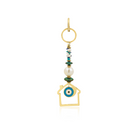 Berrin özkan-Saadet Nazar Blue House Keychain / Bag Charm-Key Chain-1-Milagron.com