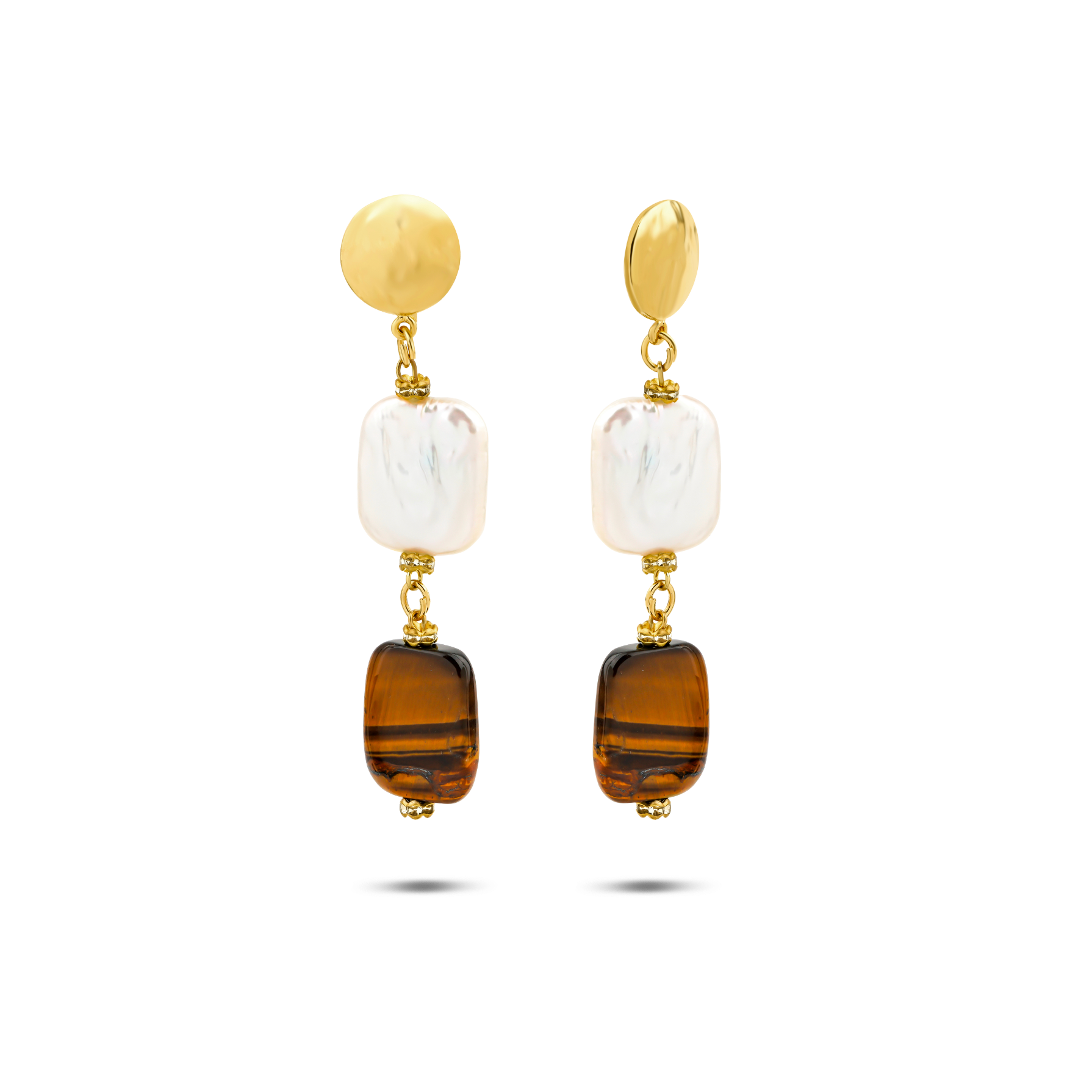 Berrin özkan-Solara Amber Earrings-Earring-1-Milagron.com