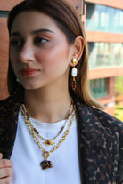 Berrin özkan-Tiger Tusk Chain Necklace-Necklaces-2-Milagron.com