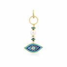 Berrin özkan-Tilsim Navy Evil Eye Keychain / Bag Charm-Key Chain-1-Milagron.com