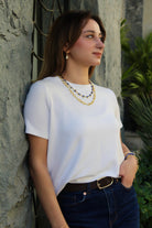 Berrin özkan-White Dusk Baroque Pearl Earrings-Earring-2-Milagron.com