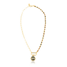 Berrin özkan-Your Side Black Nazar Necklace-Necklaces-1-Milagron.com