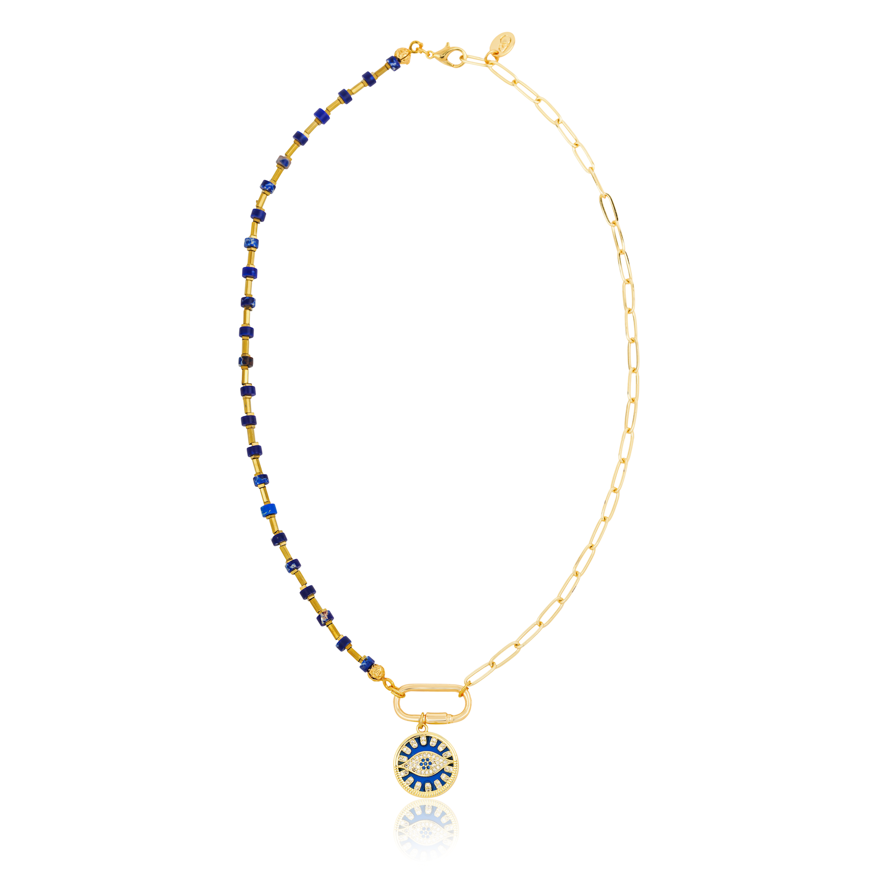 Berrin özkan-Your Side Lapis Nazar Necklace-Necklaces-1-Milagron.com