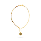 Berrin özkan-Your Side Tiger Eye Nazar Necklace-Necklaces-1-Milagron.com