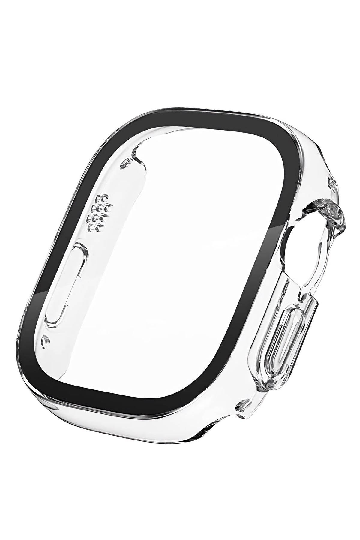 Apple Watch Ultra Uyumlu Ekran Koruyucu Kasa Tuş Korumalı Şeffaf