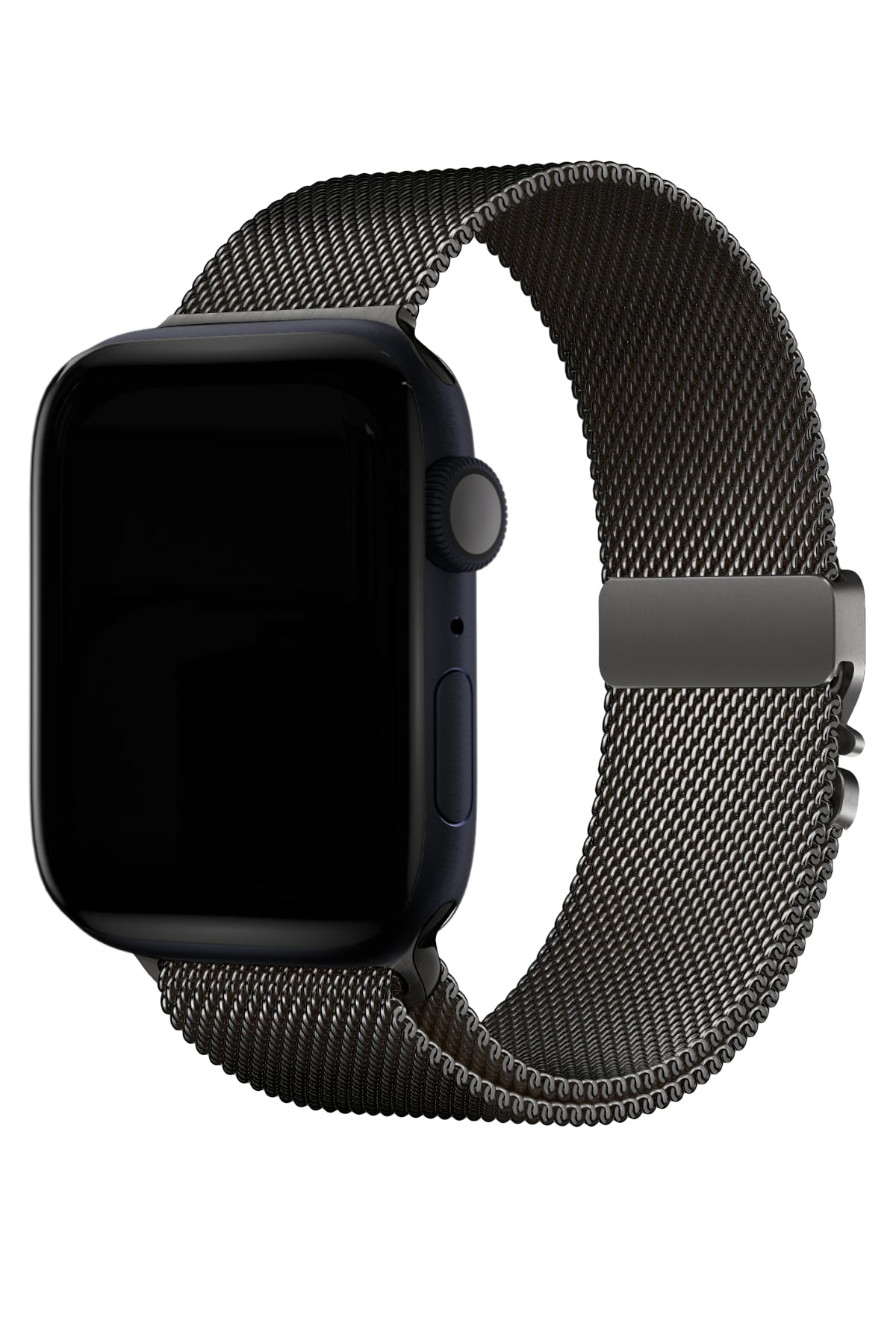 Apple Watch Ultra Uyumlu İNce Örgü Milano Loop Siyah