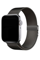 Apple Watch Ultra Uyumlu İNce Örgü Milano Loop Siyah