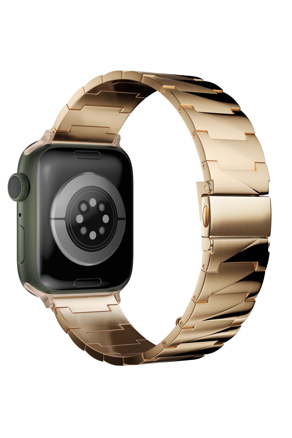 Apple Watch Uyumlu Artus Loop Çelik Kordon Redwood