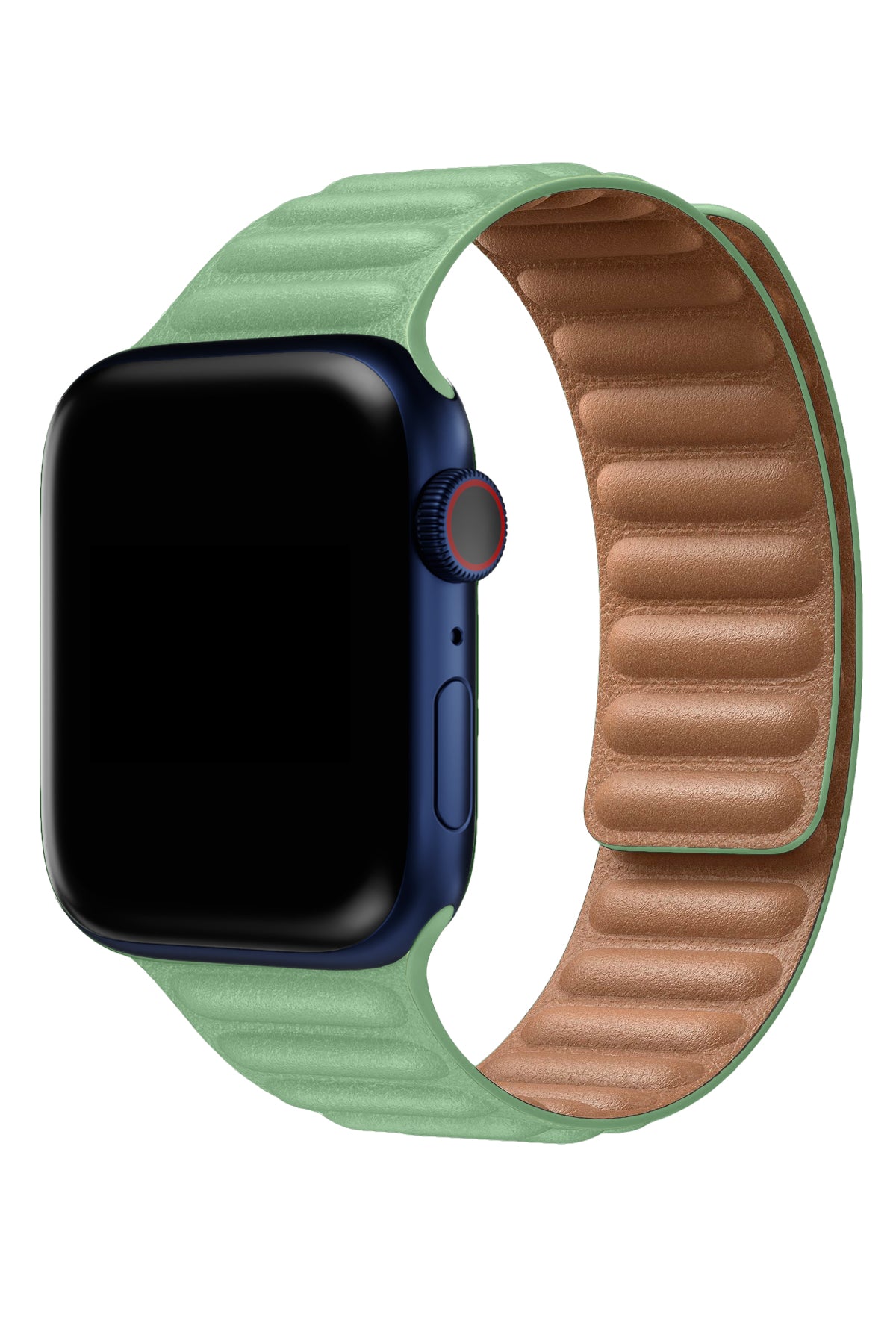 Apple Watch Uyumlu Baklalı Deri Loop Kordon Aventurin
