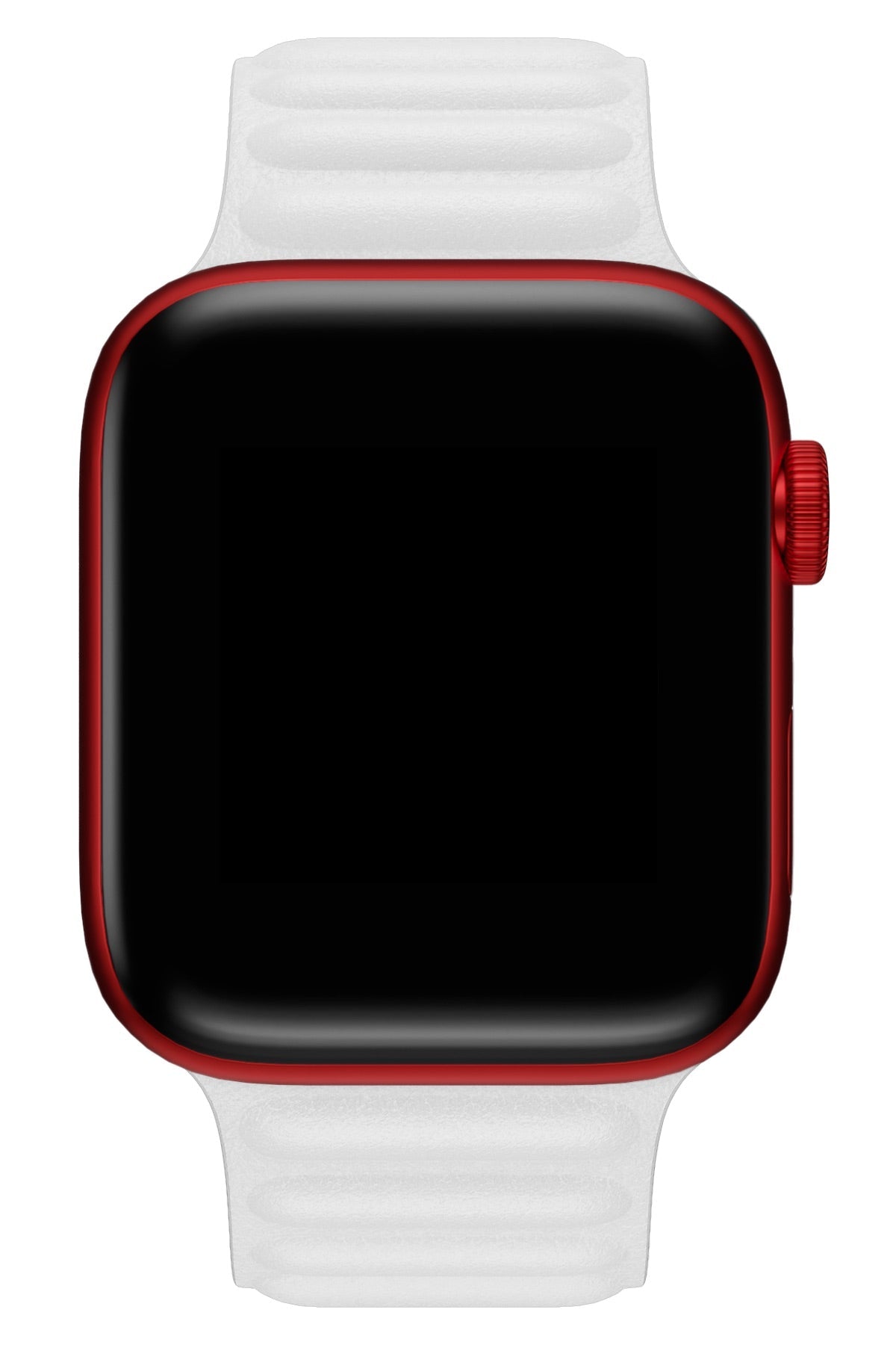 Apple Watch Uyumlu Baklalı Deri Loop Kordon Beyaz