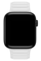 Apple Watch Uyumlu Baklalı Deri Loop Kordon Beyaz