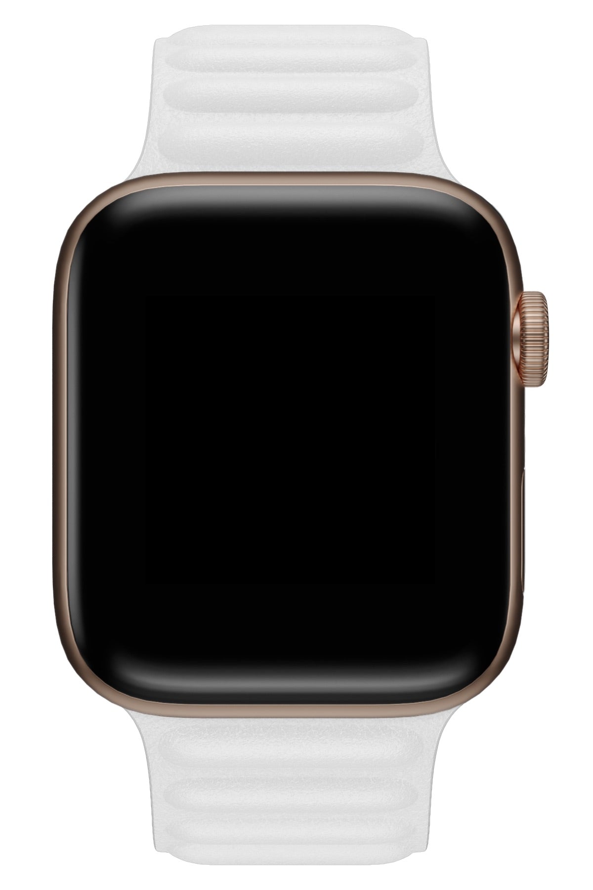 Apple Watch Uyumlu Baklalı Deri Loop Kordon Beyaz
