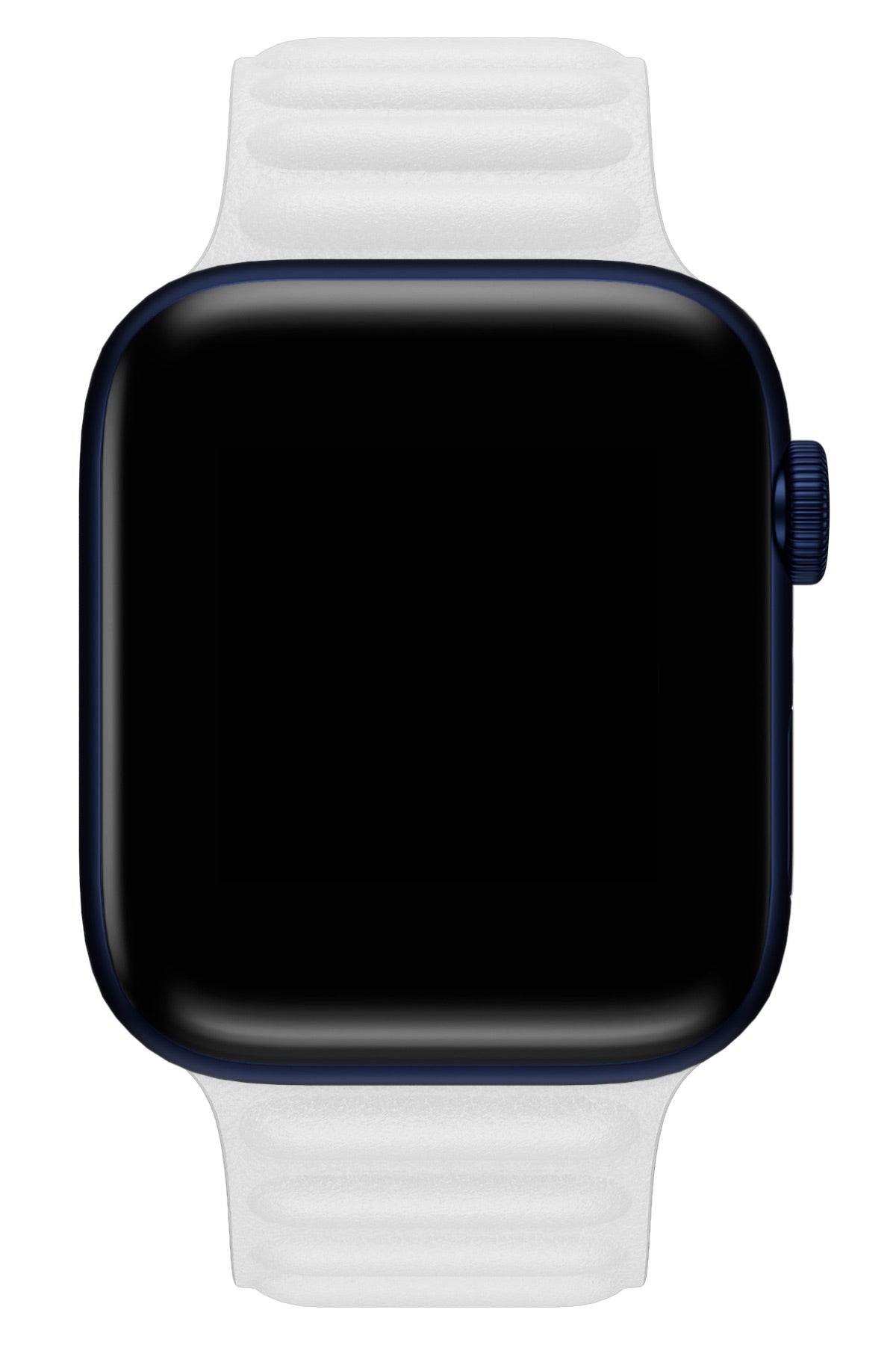 Apple Watch Uyumlu Baklalı Deri Loop Kordon Beyaz